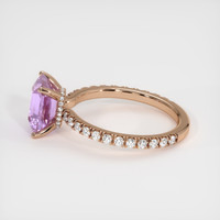 2.72 Ct. Pink Sapphire Ring, 14K Rose Gold 4