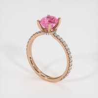 1.74 Ct. Sapphire Ring, 14K Rose Gold 2