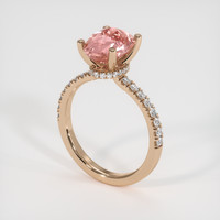 3.07 Ct. Sapphire Ring, 14K Rose Gold 2