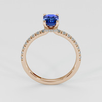 1.16 Ct. Blue Sapphire Ring, 14K Rose Gold 3