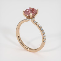 2.07 Ct. Sapphire Ring, 14K Rose Gold 2
