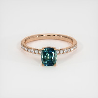 1.21 Ct. Sapphire Ring, 14K Rose Gold 1