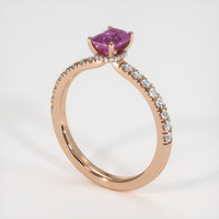 1.30 Ct. Sapphire Ring, 14K Rose Gold 2