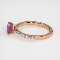 1.30 Ct. Sapphire Ring, 14K Rose Gold 4
