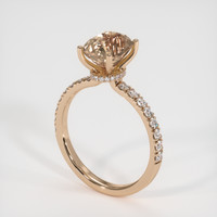 2.35 Ct. Sapphire Ring, 14K Rose Gold 2