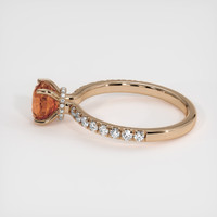 1.29 Ct. Bi Color Sapphire Ring, 18K Rose Gold 4