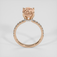 4.16 Ct. Padparadscha Sapphire Ring, 18K Rose Gold 3