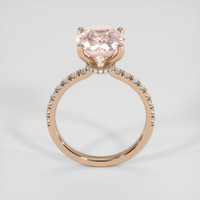 4.13 Ct. Padparadscha Sapphire Ring, 18K Rose Gold 3