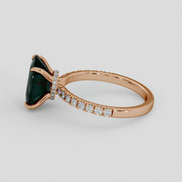 5.35 Ct. Green Sapphire Ring, 18K Rose Gold 4