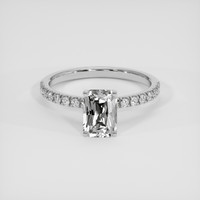 1.95 Ct. White Sapphire Ring, Silver 1