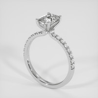 1.95 Ct. White Sapphire Ring, Silver 2