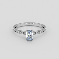 0.77 Ct. Bi Color Sapphire Ring, Silver 1