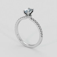 0.77 Ct. Bi Color Sapphire Ring, Silver 2