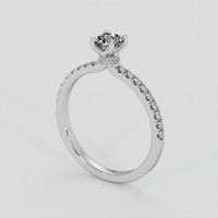 0.51 Ct. White Sapphire Ring, Silver 2