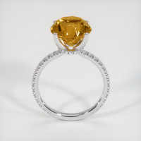 6.85 Ct. Yellowish Brown Zircon Ring, 10K White Gold 3