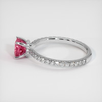 1.07 Ct. Padparadscha Sapphire Ring, 10K White Gold 4