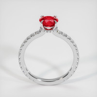 1.20 Ct. Pinkish Red Ruby Ring, 10K White Gold 3