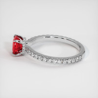 1.20 Ct. Pinkish Red Ruby Ring, 10K White Gold 4