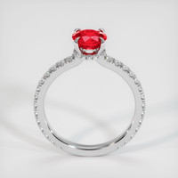 1.20 Ct. Pinkish Red Ruby Ring, 10K White Gold 3
