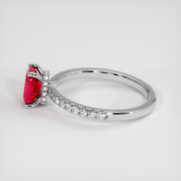1.03 Ct. Ruby Ring, 10K White Gold 4