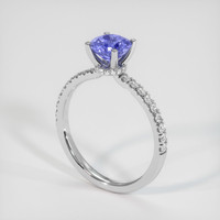 0.94 Ct. Violet Sapphire Ring, 10K White Gold 2