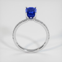 1.74 Ct. Blue Sapphire Ring, 10K White Gold 3