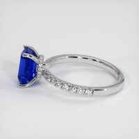 1.74 Ct. Blue Sapphire Ring, 10K White Gold 4
