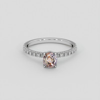 1.19 Ct. Bi Color / Parti Sapphire Ring, 10K White Gold 1