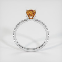 1.09 Ct. Orangish Brown Sapphire Ring, 10K White Gold 3