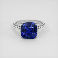 5.04 Ct. Blue Sapphire Ring, 10K White Gold 1
