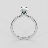 1.20 Ct. Green Sapphire Ring, 10K White Gold 3