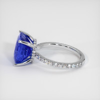 7.12 Ct. Sapphire Ring, 14K White Gold 4