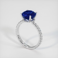 2.59 Ct. Sapphire Ring, 14K White Gold 2