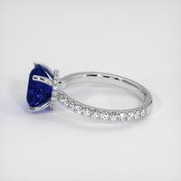 2.59 Ct. Sapphire Ring, 14K White Gold 4