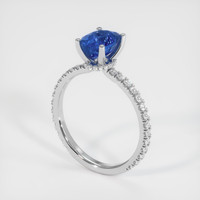 1.99 Ct. Sapphire Ring, 14K White Gold 2
