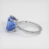 9.97 Ct. Sapphire Ring, 14K White Gold 4
