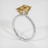 2.94 Ct. Gemstone Ring, 14K White Gold 2