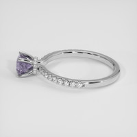 0.80 Ct. Purple Spinel Ring, 14K White Gold 4