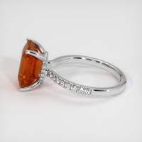 4.55 Ct. Gemstone Ring, 14K White Gold 4