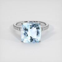 5.08 Ct. Gemstone Ring, 14K White Gold 1