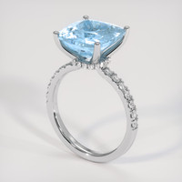 5.08 Ct. Gemstone Ring, 14K White Gold 2