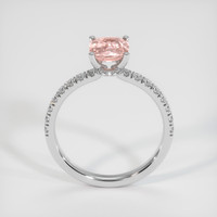 1.05 Ct. Padparadscha Sapphire Ring, 14K White Gold 3