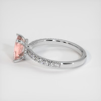 1.05 Ct. Padparadscha Sapphire Ring, 14K White Gold 4