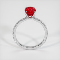 1.97 Ct. Ruby Ring, 14K White Gold 3