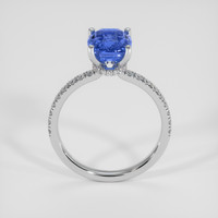3.03 Ct. Blue Sapphire Ring, 14K White Gold 3