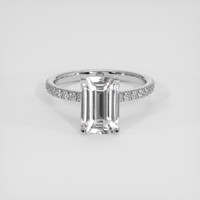 3.59 Ct. White Sapphire Ring, 14K White Gold 1