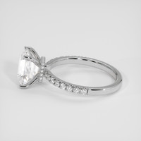2.50 Ct. White Sapphire Ring, 14K White Gold 4
