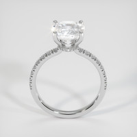 3.10 Ct. White Sapphire Ring, 14K White Gold 3