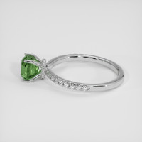 2.04 Ct. Green Sapphire Ring, 14K White Gold 4