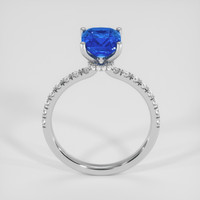 2.16 Ct. Blue Sapphire Ring, 14K White Gold 3
